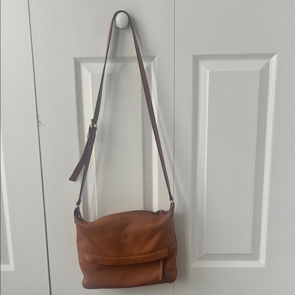 Kate Spade Leather Tan/Brown/Camel Crossbody Bag - Picture 7 of 15